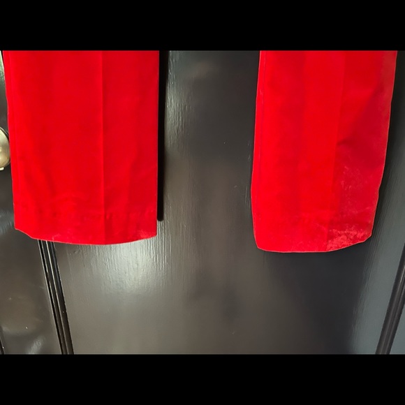 Frame Denim Red Velvet Pant Suit - Picture 12 of 13